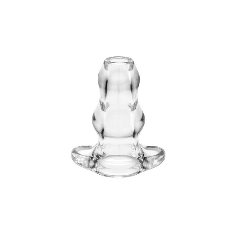 Perfect Fit Double Tunnel Plug Transparent Medium 9.5 x 5.2 cm